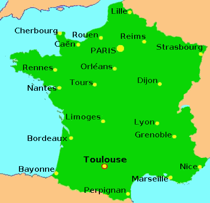 Carte de la France